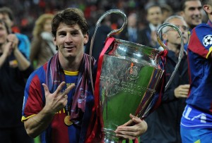 Messi Champions League Trophy